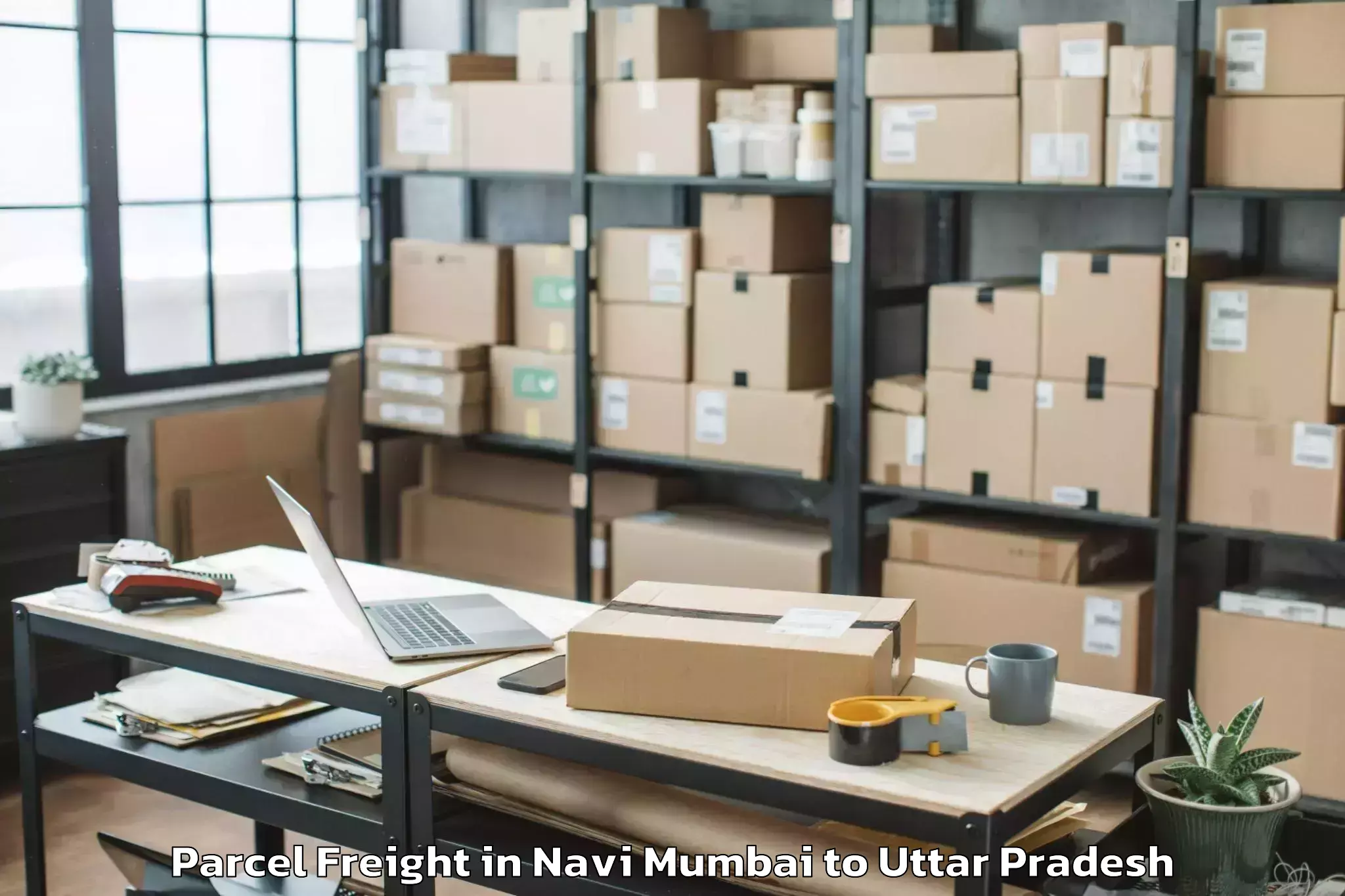 Comprehensive Navi Mumbai to Uttar Pradesh University Of Me Parcel Freight